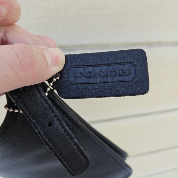 vintage Coach black mini hippie flap leather saddlebag 9142 made in USA - Picture 5 of 8